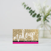 GLAM MAKE-UP schattige borstel gemerkt goud glitte Visitekaartje (Staand voorkant)