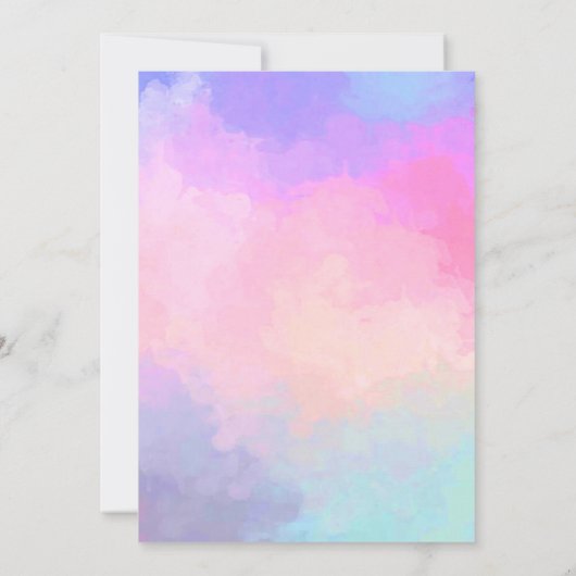 Glam Make-up Verjaardagsfeestje Blush Roze Spa Par Kaart (Achterkant)