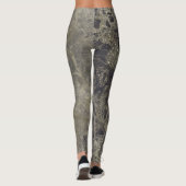 Glam Marble Granite Shimmer Elegant Designer Style Leggings (Achterkant)