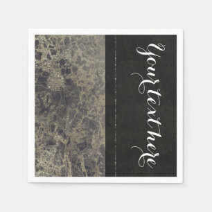 Glam marmer graniet glans elegant ontwerper feest servet