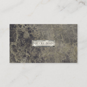 Glam Marmer Graniet Glans Elegante Ontwerper Stijl Visitekaartje
