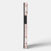 Glam Marmer Roze Goud Metaal Kleur Naam Case-Mate iPhone Case (Achterkant / Rechts)