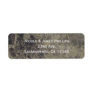 Glam marmeren graniet glans glitter modern trendy etiket