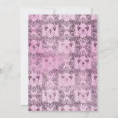 Glam Mauve Raven Gothic Rehearsal Dinner Kaart (Achterkant)