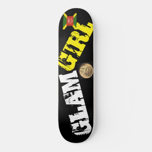 GLAM MEISJE Skateboard (Voorkant)