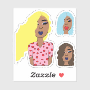 Glam Meisjes Stickers Set 1