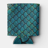 Glam Mermaid Fish Scales Blauwgroen Paars Gold Spa Blikjeskoeler (Voorkant)