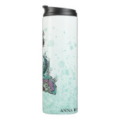 *~* Glam Mermaid Glitter Girly Zee Thermosbeker (Geroteerd rechts)