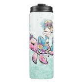 *~* Glam Mermaid Glitter Zee Thermosbeker (Voorkant)