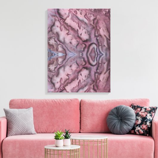 Glam Metal II Stretched Canvas Print (Insitu (Woonkamer))