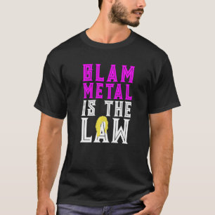 GLAM METAL IS DE WET Funny Hair Metal Wig T-shirt
