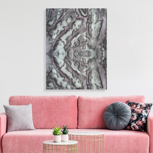 Glam Metal Stretched Canvas Print (Insitu (Woonkamer))