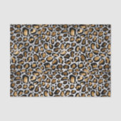 Glam Metallic Large Leopard Print Tissuepapier (Voorkant)