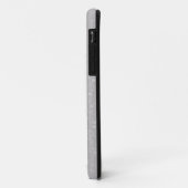 Glam Metallic Silver Glitter naam Case-Mate iPhone Case (Achterkant/links)