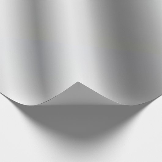 Glam Metallic Silver Look Gifting Sjabloon Custom Cadeaupapier (Hoek)