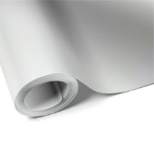 Glam Metallic Silver Look Gifting Sjabloon Custom Cadeaupapier (Rol Hoek)