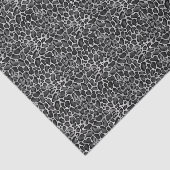 Glam Metallic Silver Small Leopard Print Tissuepapier (Detail)