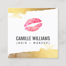 GLAM MINIMALIST luxe gouden roze aquarel kus