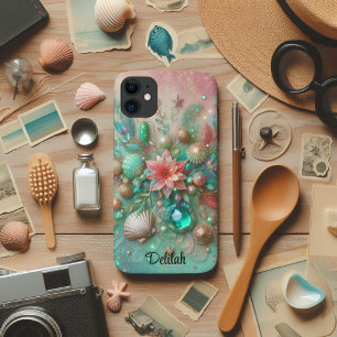 Glam Mint en Koraal Oceaan Schatten Case-Mate iPhone Case