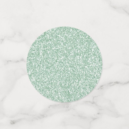 Glam Mint Glitter Confetti (Kleine voorkant)