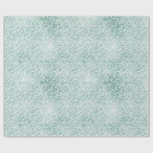 Glam Mint Witte Luipaard Print Cadeaupapier (Vlak)