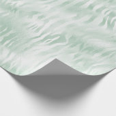 Glam Mint Zebra Print Cadeaupapier (Hoek)