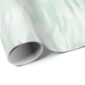 Glam Mint Zebra Print Cadeaupapier (Rol Hoek)