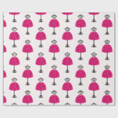 Glam Mode Diva Birthday Party Cadeaupapier (Vlak)