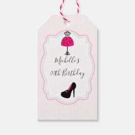 Glam Mode Diva Birthday Party Guest Favor Cadeaulabel