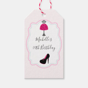 Glam Mode Diva Birthday Party Guest Favor Cadeaulabel