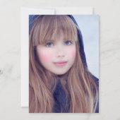 Glam Mode Diva Birthday Party Photo Invitation Kaart (Achterkant)