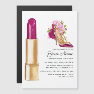 Glam mode show magnetische uitnodiging
