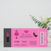 Glam Mode Show Night Kaart (Staand voorkant)