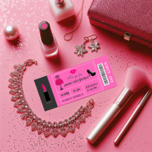 Glam Mode Show Party Night Girl's Ticket