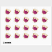 Glam mode show ronde sticker (Vel)