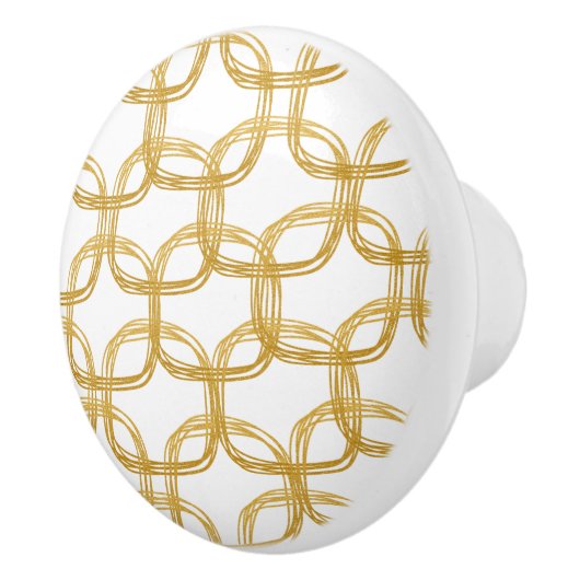 Glam Modern gouden Folie Keramische Knop (Rechts)