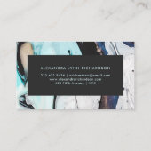 Glam Modern Ink Swirls Visitekaartje (Achterkant)