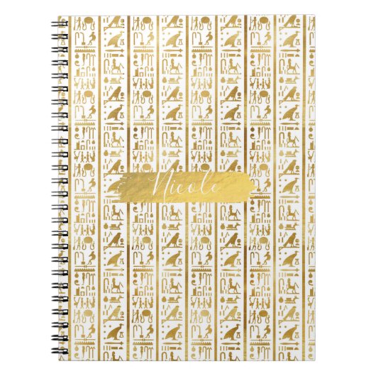 Glam Moderne afbeelding in Egypte Notitieboek (Voorkant)