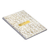 Glam Moderne afbeelding in Egypte Notitieboek (Rechterzijde)