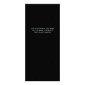 Glam moderne inkt wervelingen | Menu Salonprijslij (Achterkant)