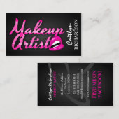 Glam Monogram Makeup Artist Visitekaartje (Voorkant / Achterkant)