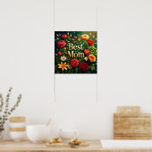 Glam Mooie Bloemen voor Moederdag Poster (Keuken)