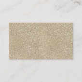 Glam nacht faux goud glitter plaats kaarten plaatskaartje (Achterkant)