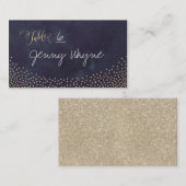 Glam nacht faux goud glitter plaats kaarten plaatskaartje (Voorkant / Achterkant)