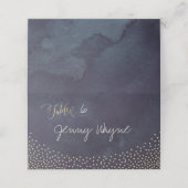 Glam nacht faux goud glitter plaats kaarten plaatskaartje (Buitenkant ongevouwen)
