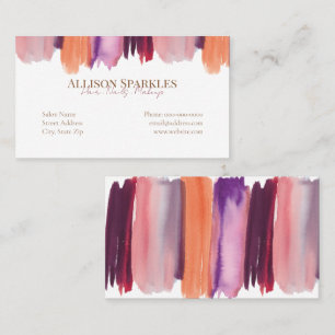 Glam Nail Polish Art Manicure Salon Visitekaartje