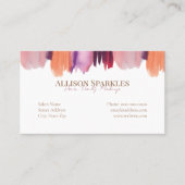 Glam Nail Polish Art Manicure Salon Visitekaartje (Voorkant)