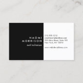 Glam Nails Script Tekst Goud/Zwart Visitekaartje (Achterkant)