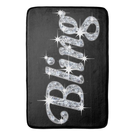 Glam nep diamanten sparren sms design badmat (Voorkant Verticaal)