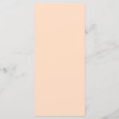 Glam nep-rose goud op roze trouwmenu menu (Achterkant)